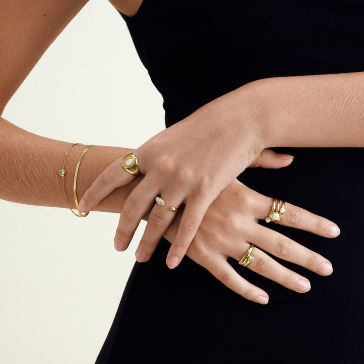 Solvej - Duo Kettenarmband Edelstahl