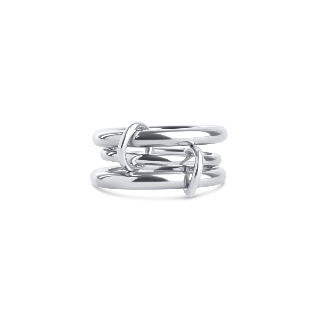 Irene - Ringstack Sleek Edelstahl
