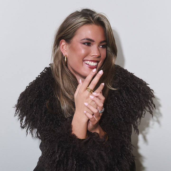 Irene - Ringstack Sleek Edelstahl