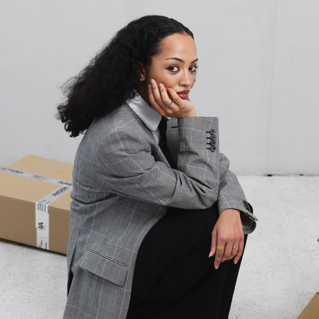 Maggie - Struktur-Ring aus Edelstahl