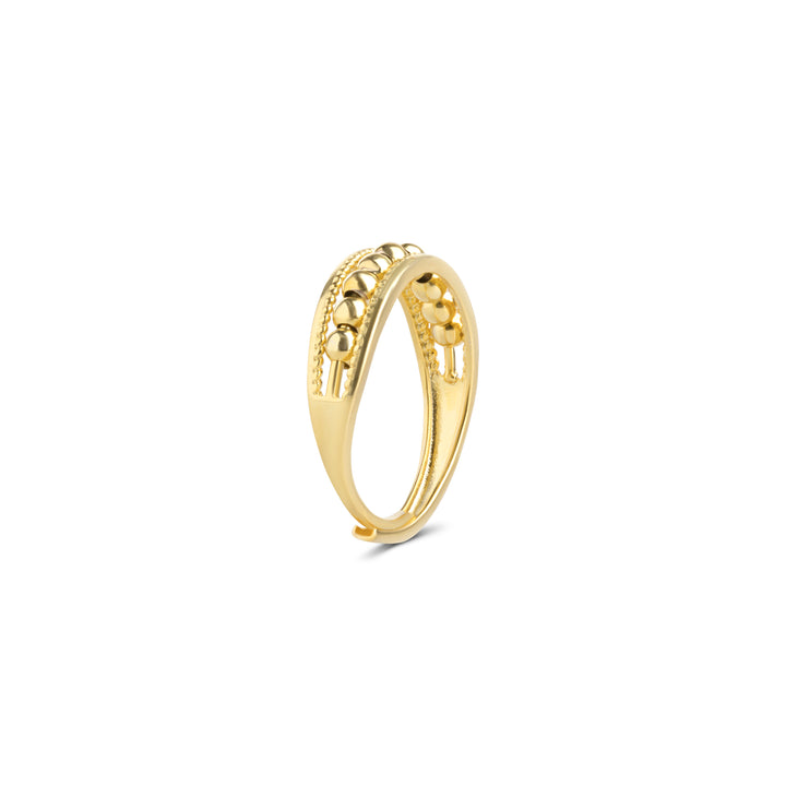 Maggie - Struktur-Ring aus Edelstahl