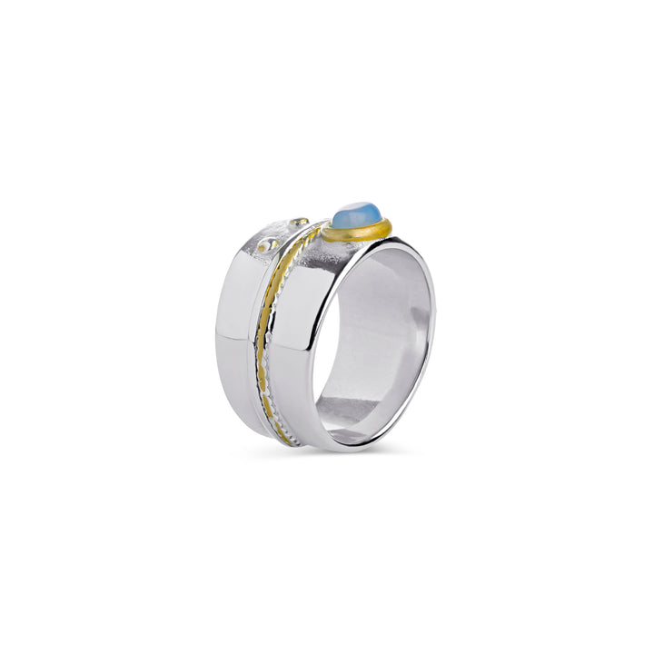 Isra - Boho Auffälliger Ring aus Edelstahl