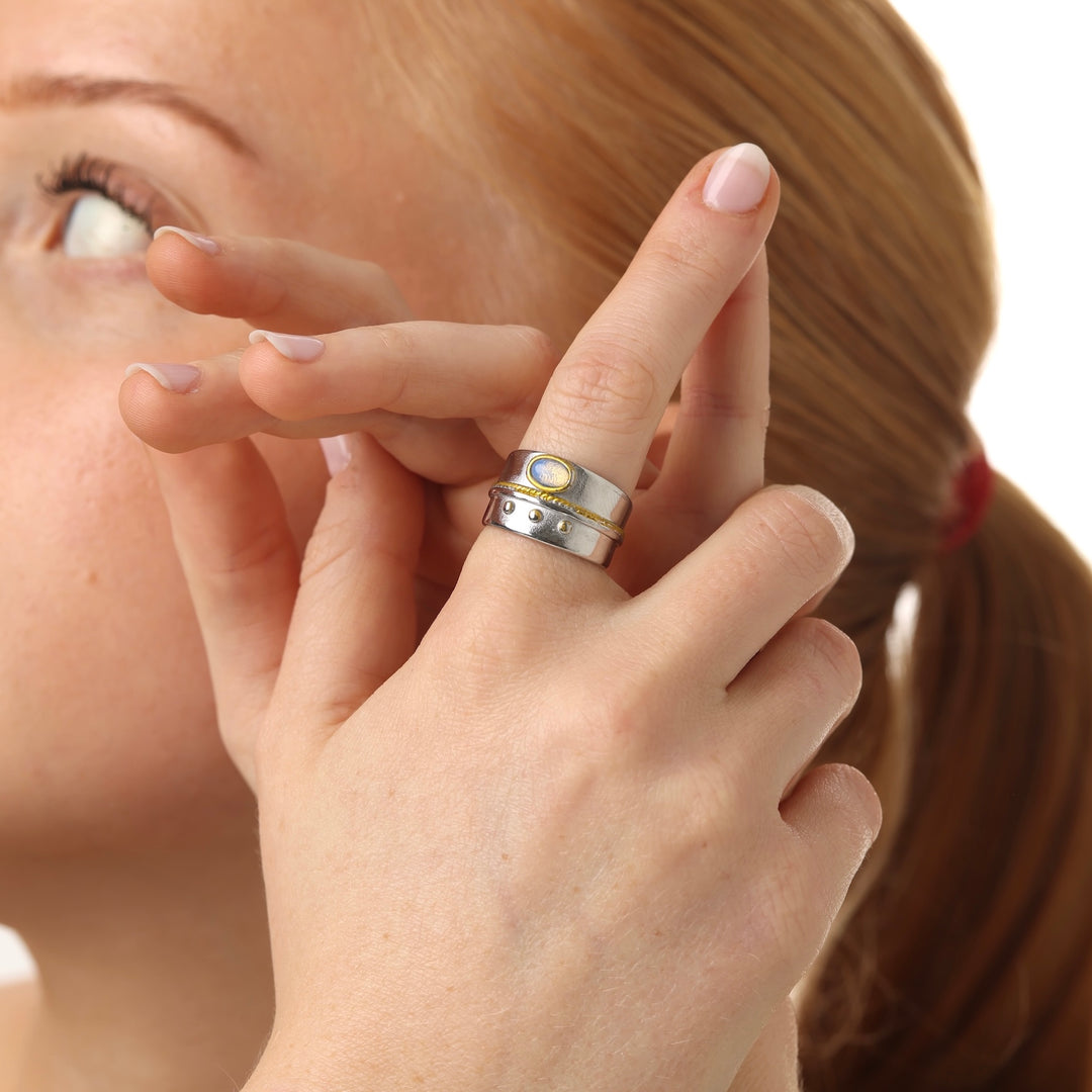 Isra - Boho Statement Ring Stainless Steel