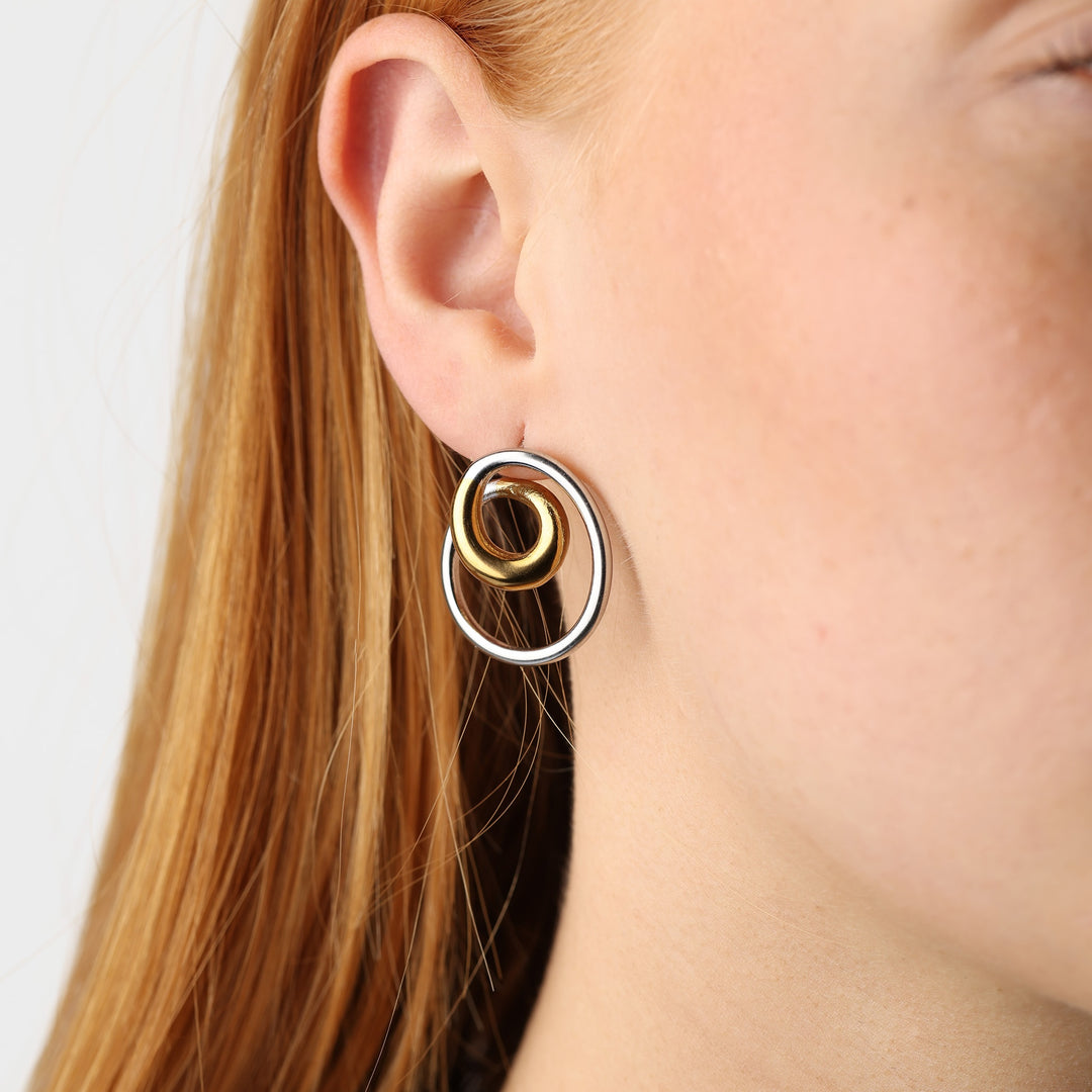 Lara - Wirbel Ohrstecker aus Edelstahl