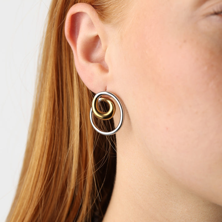 Lara - Wirbel Ohrstecker aus Edelstahl