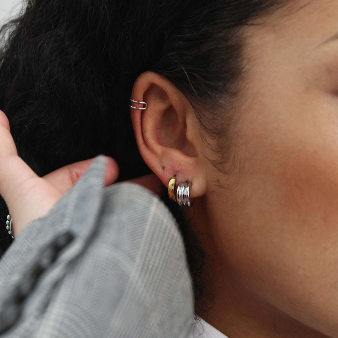 Emme - Feiner Ear Cuff aus Edelstahl
