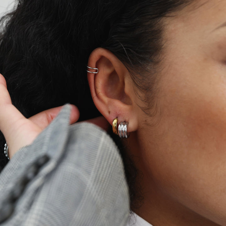 Emme - Feiner Ear Cuff aus Edelstahl