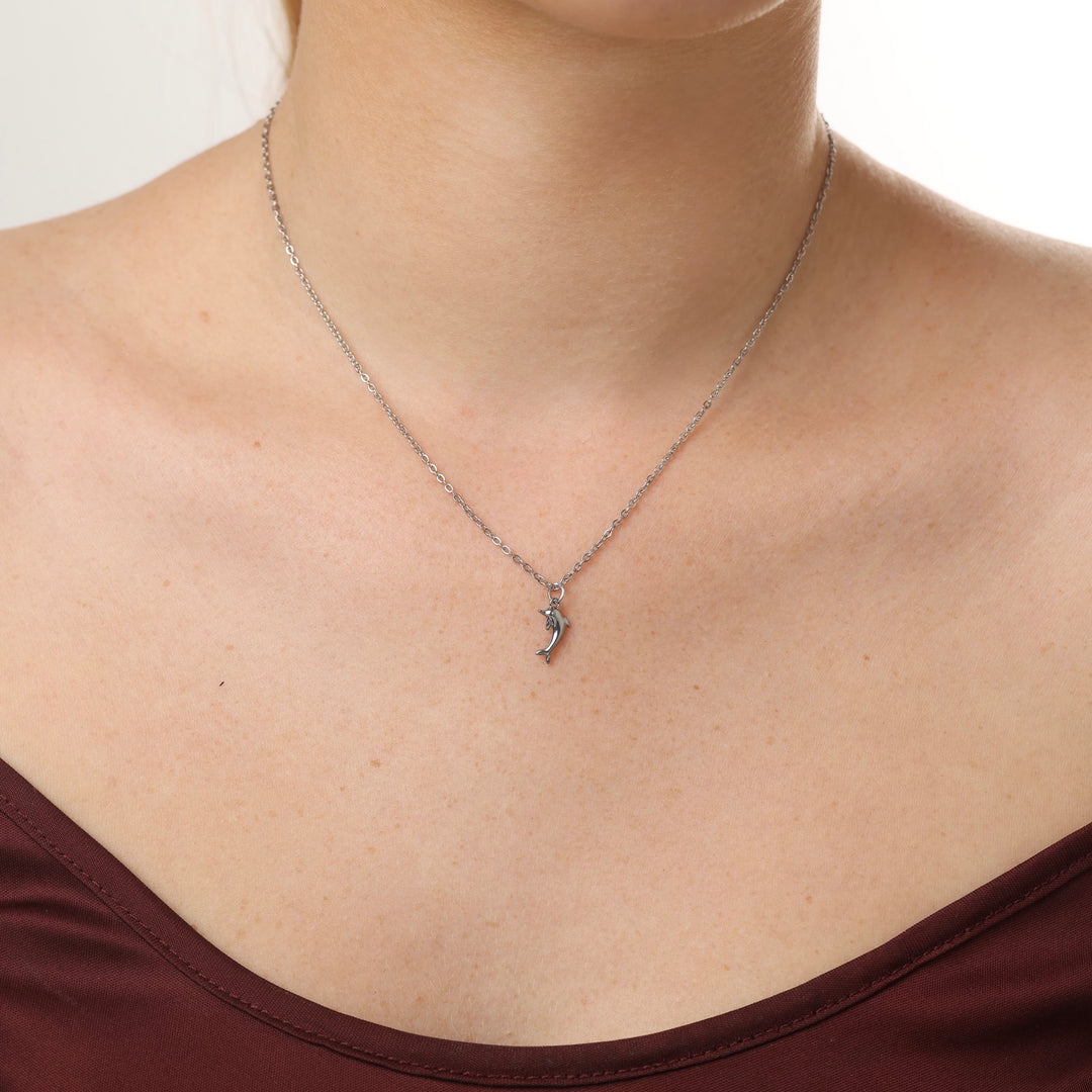 Eilora - Dolphin Necklace Stainless Steel