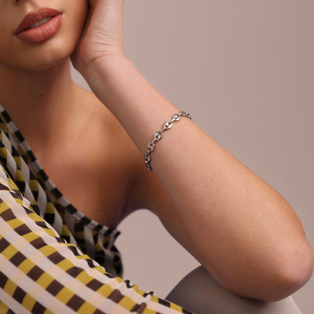 Amie - Gliederkettchenarmband aus Edelstahl