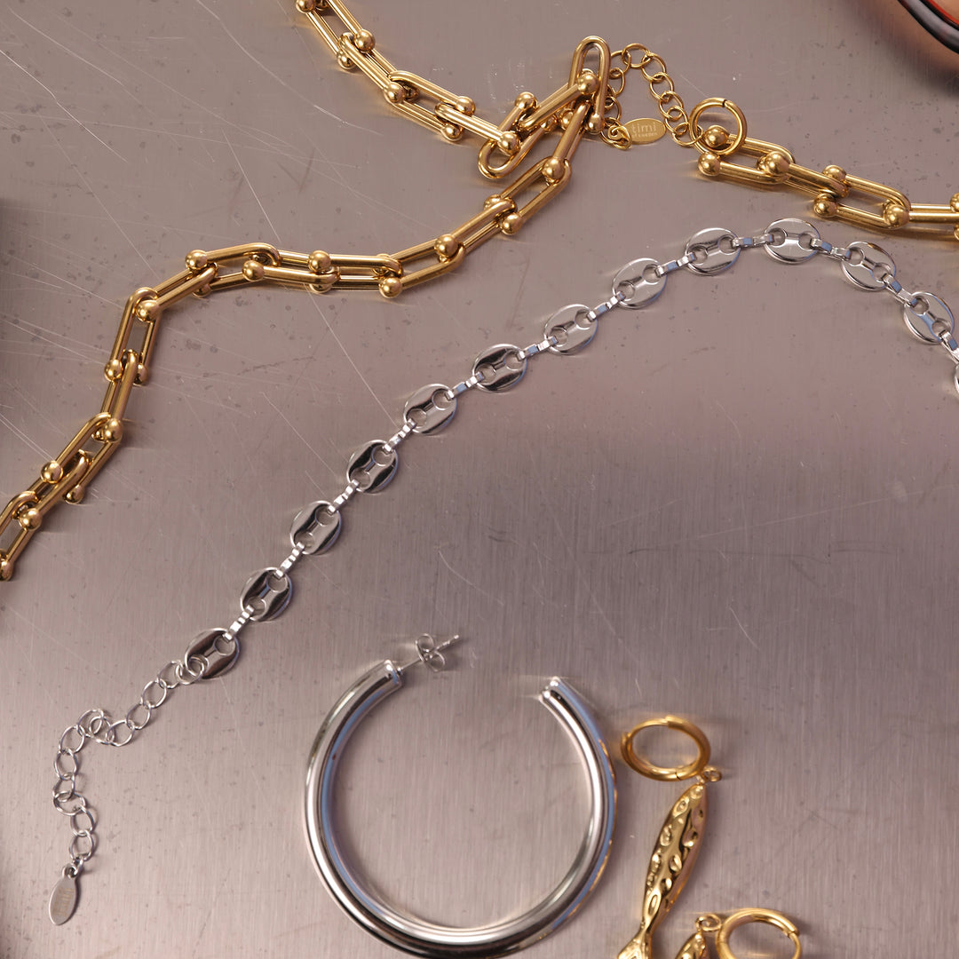 Amie - Gliederkettchenarmband aus Edelstahl
