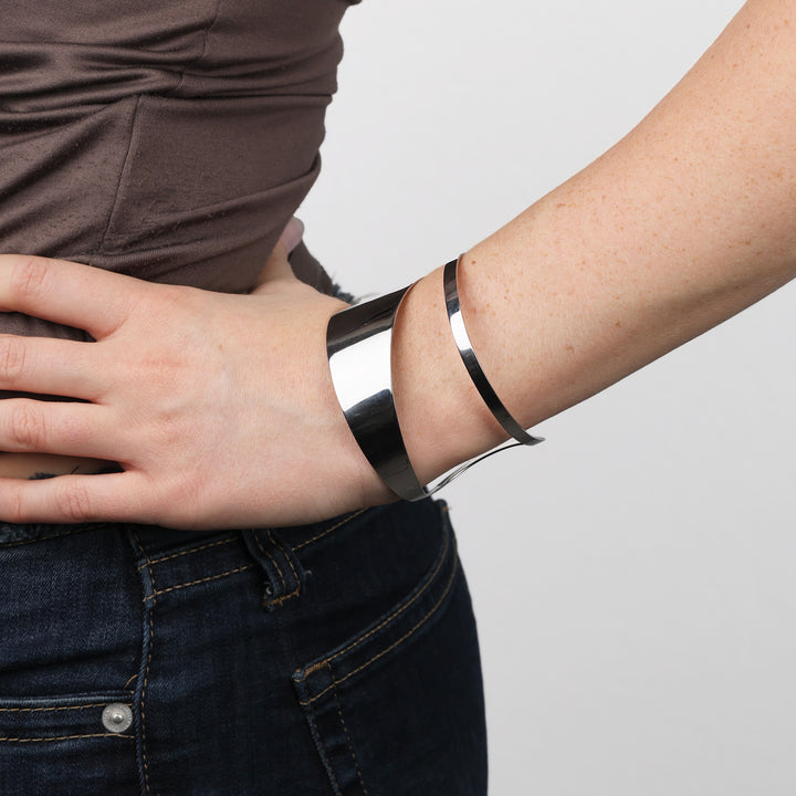 Krista - Chunky Bangle Bracelet Stainless Steel