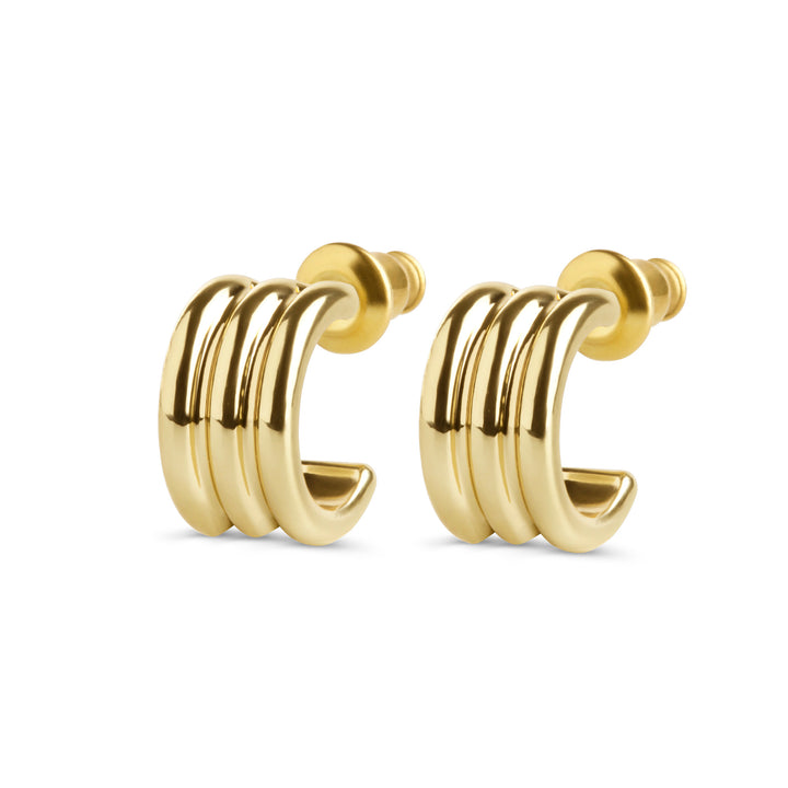 Pistole - Mehrschichtige Ohrstecker aus Edelstahl