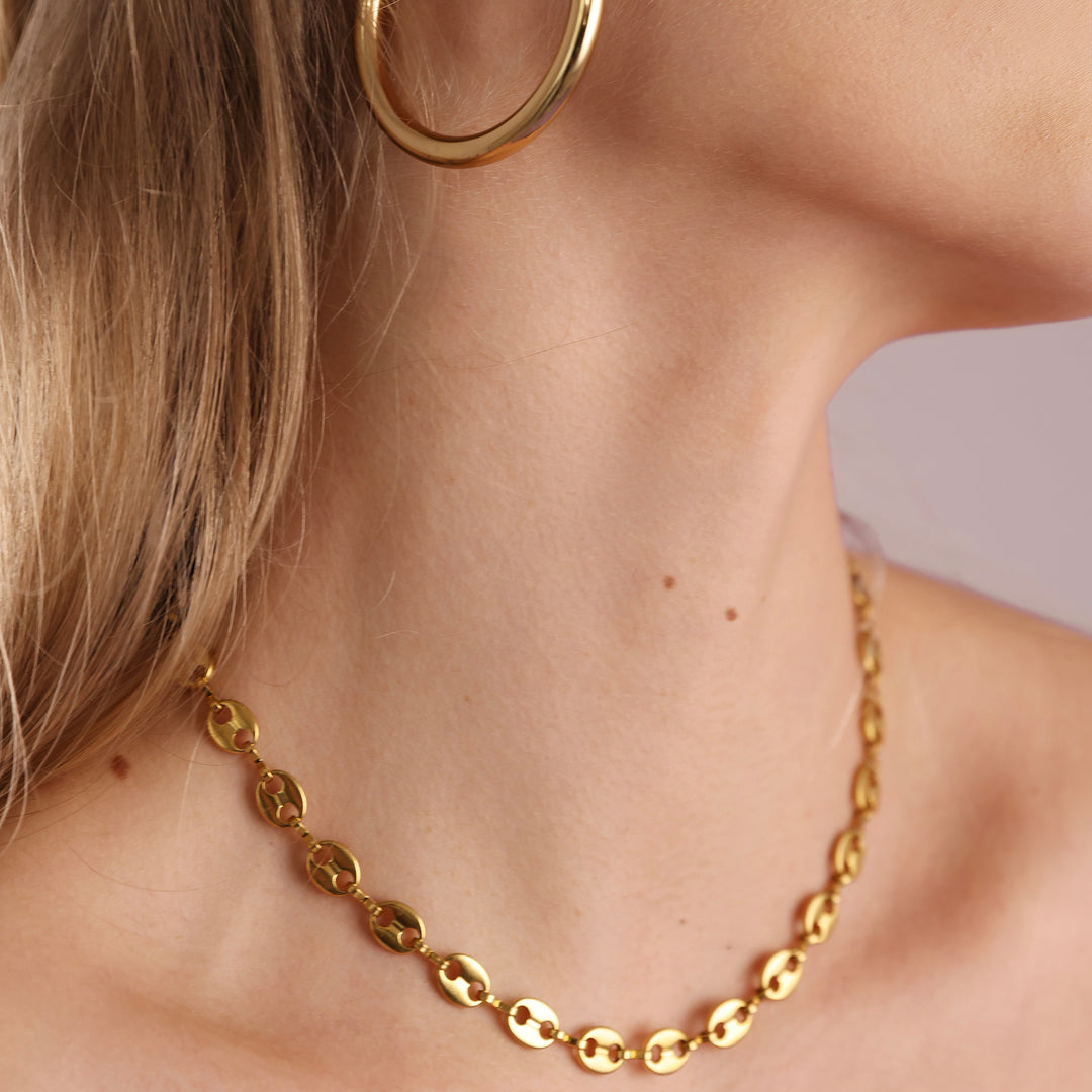 Amie - Halskette mit Gliederkette aus Edelstahl