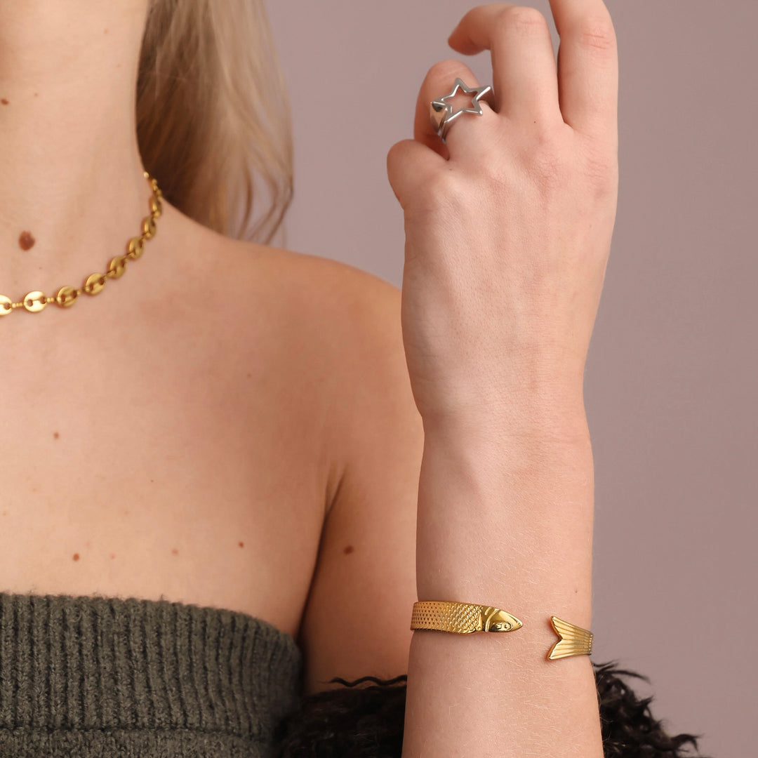 Amie - Halskette mit Gliederkette aus Edelstahl