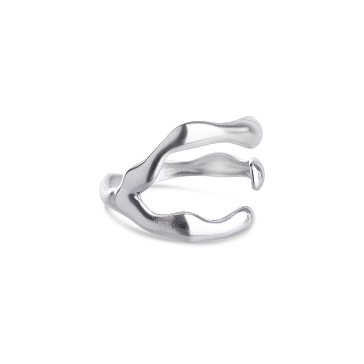 Clara - Krallenring aus Edelstahl Silber