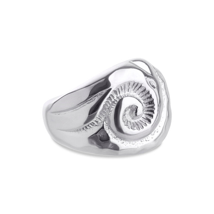 Ursula – Muschelring aus Edelstahl