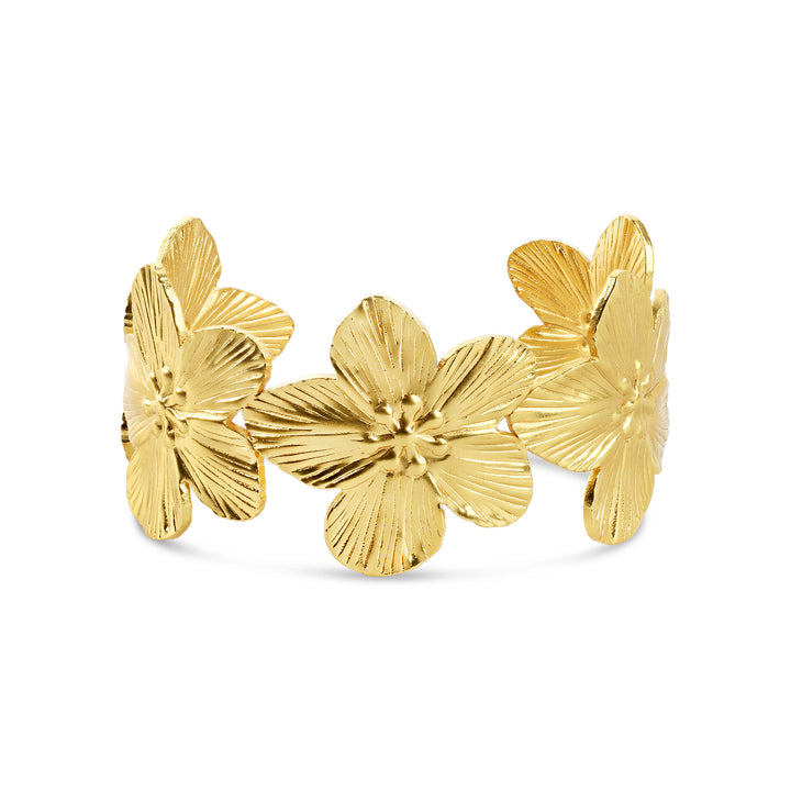 Alva - Blumenarmband aus Edelstahl