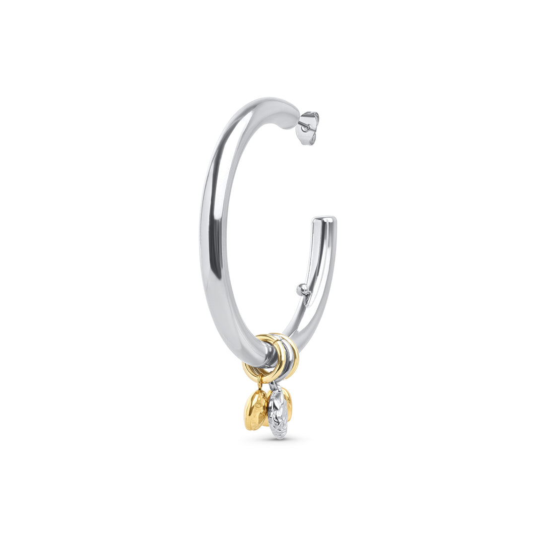 Peg - Schlanke Hoops Ohrstecker aus Edelstahl