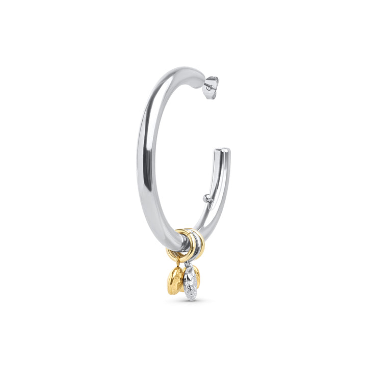 Peg - Schlanke Hoops Ohrstecker aus Edelstahl