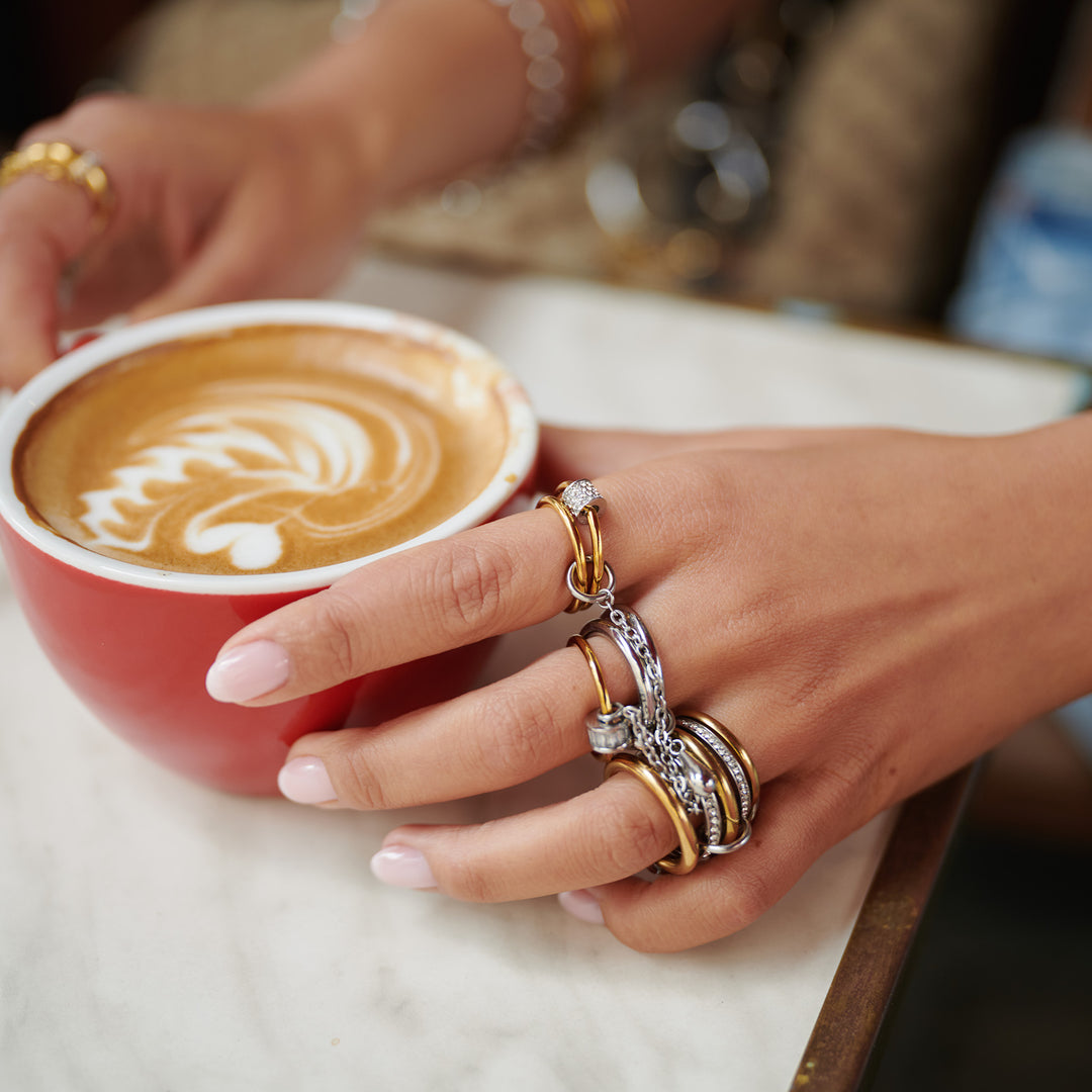 Inez - Triple Statement Ring Stainless Steel