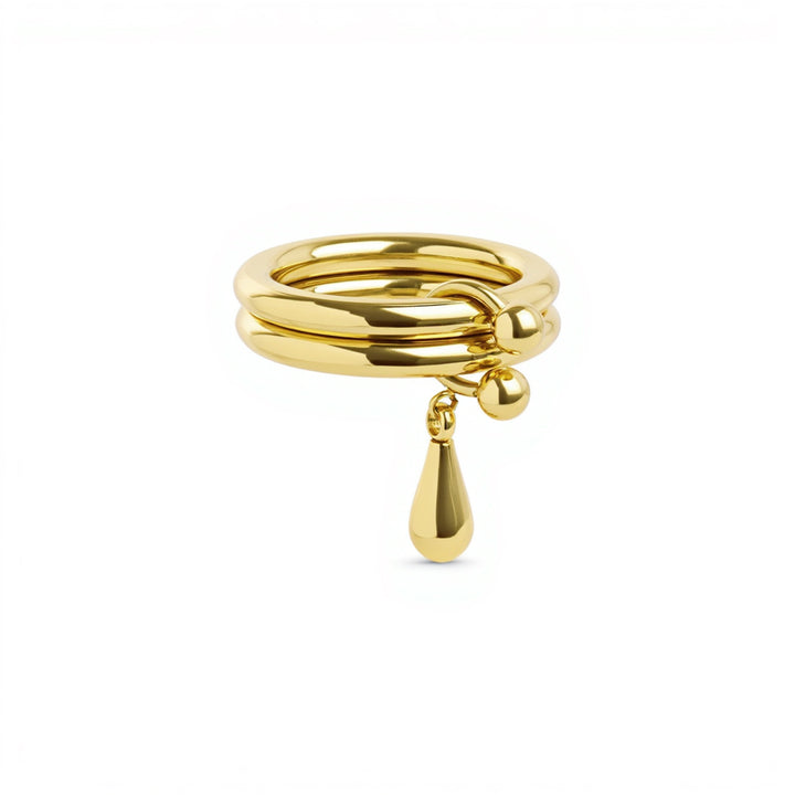 Storm - Duo Drop Ring Edelstahl