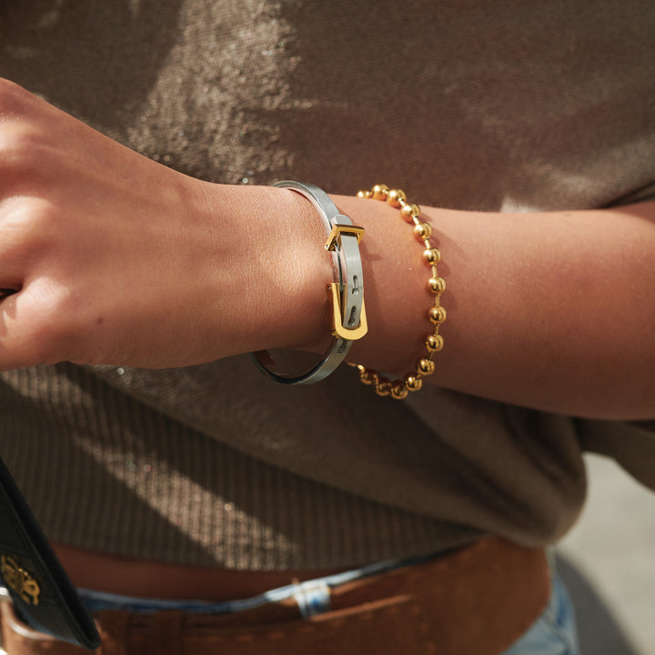 Billie - Metal Bead Bracelet Stainless Steel