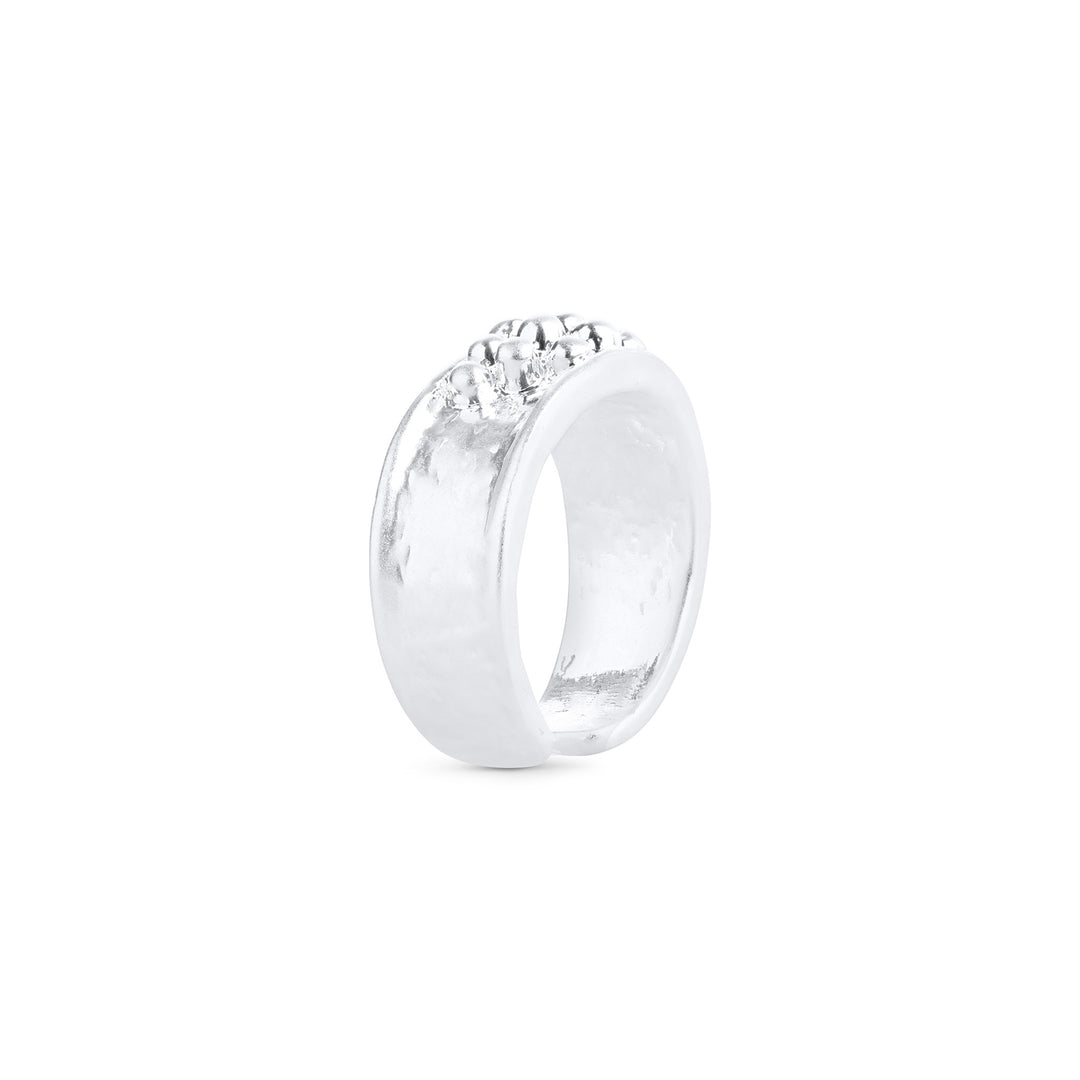 Iben – Statement-Ring aus Edelstahl, Silber | Timi of Sweden