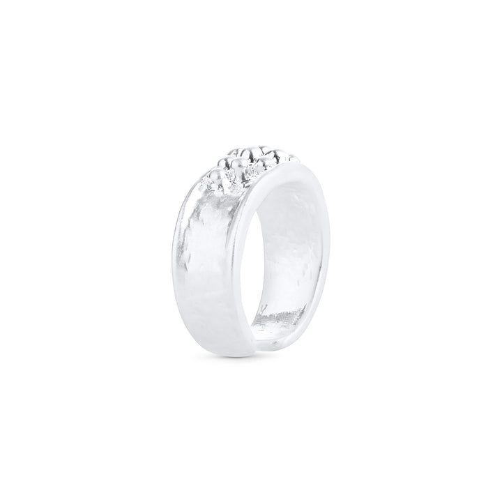 Iben – Statement-Ring aus Edelstahl, Silber | Timi of Sweden