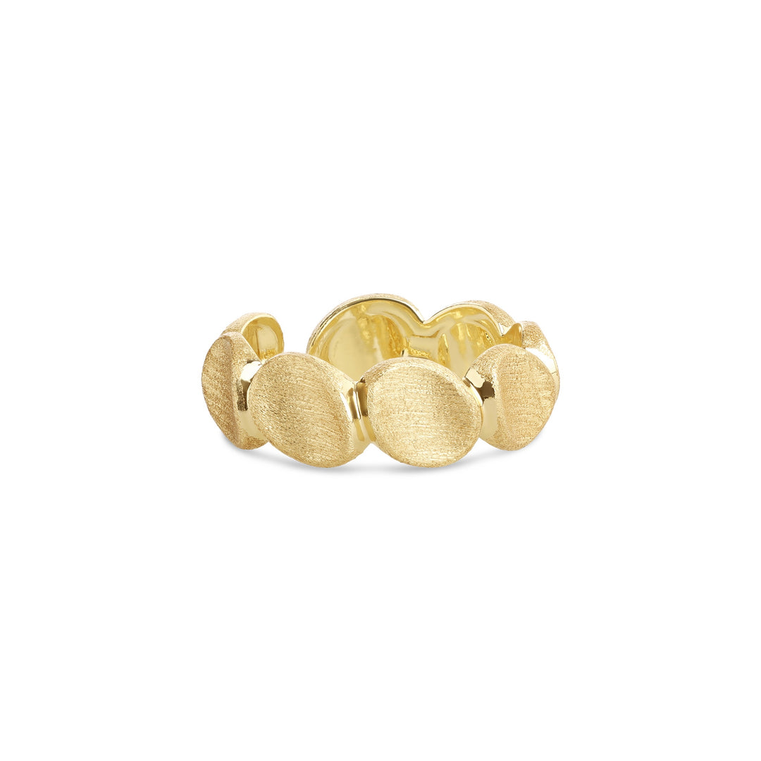Gulli – organischer Ring aus Edelstahl, Gold | Timi of Sweden