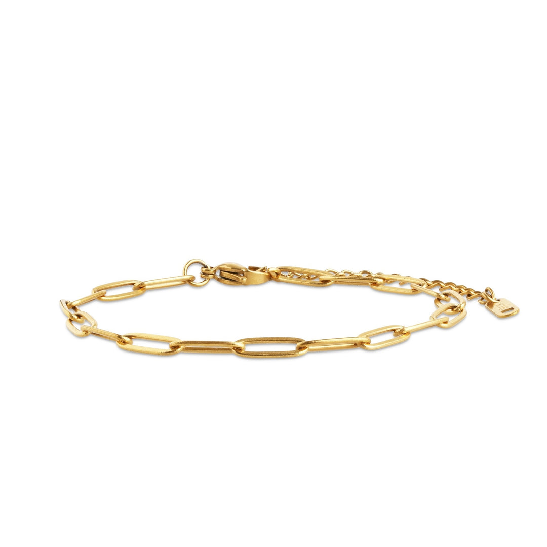 Eira – link chain bracelet in stainless steel, gold | Timi of Sweden