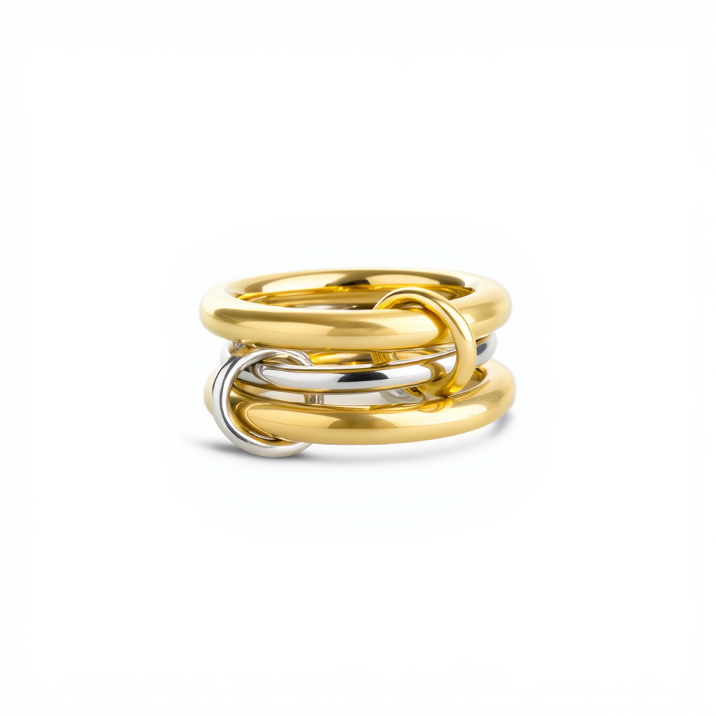 Irene - Ringstack Sleek Edelstahl
