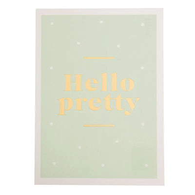 Hello Pretty Postcard