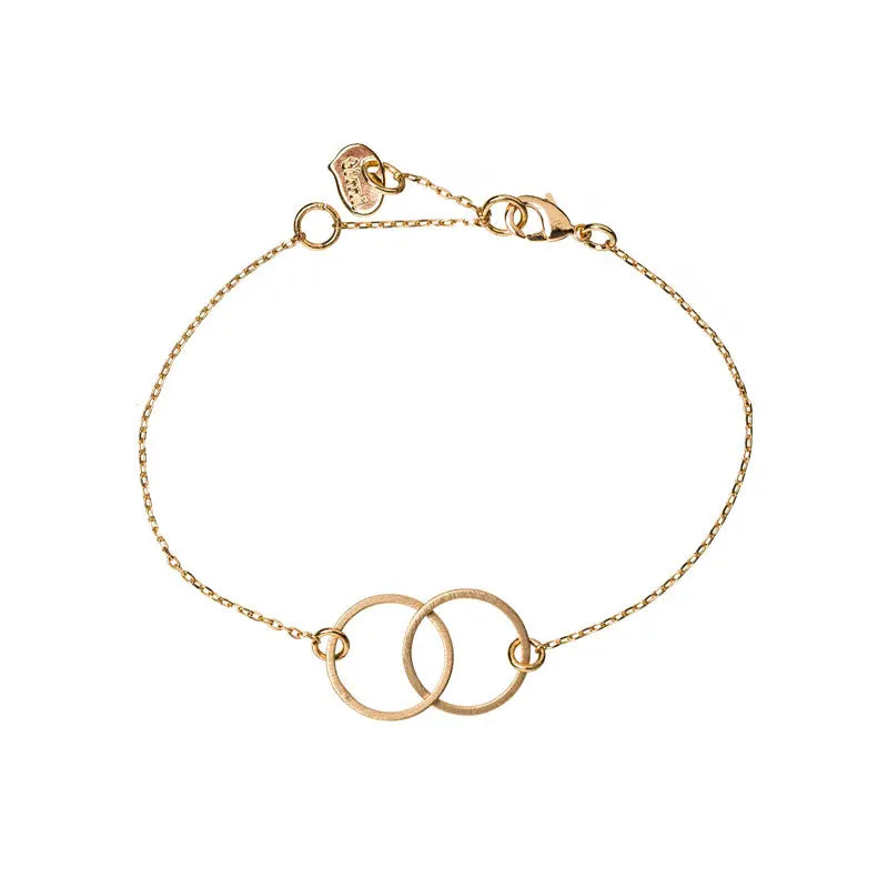 Double Circle Bracelet Gold