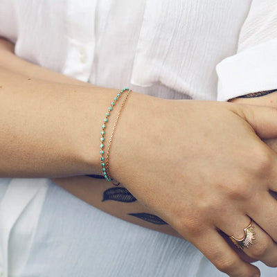 Doppelte Armbandperlen