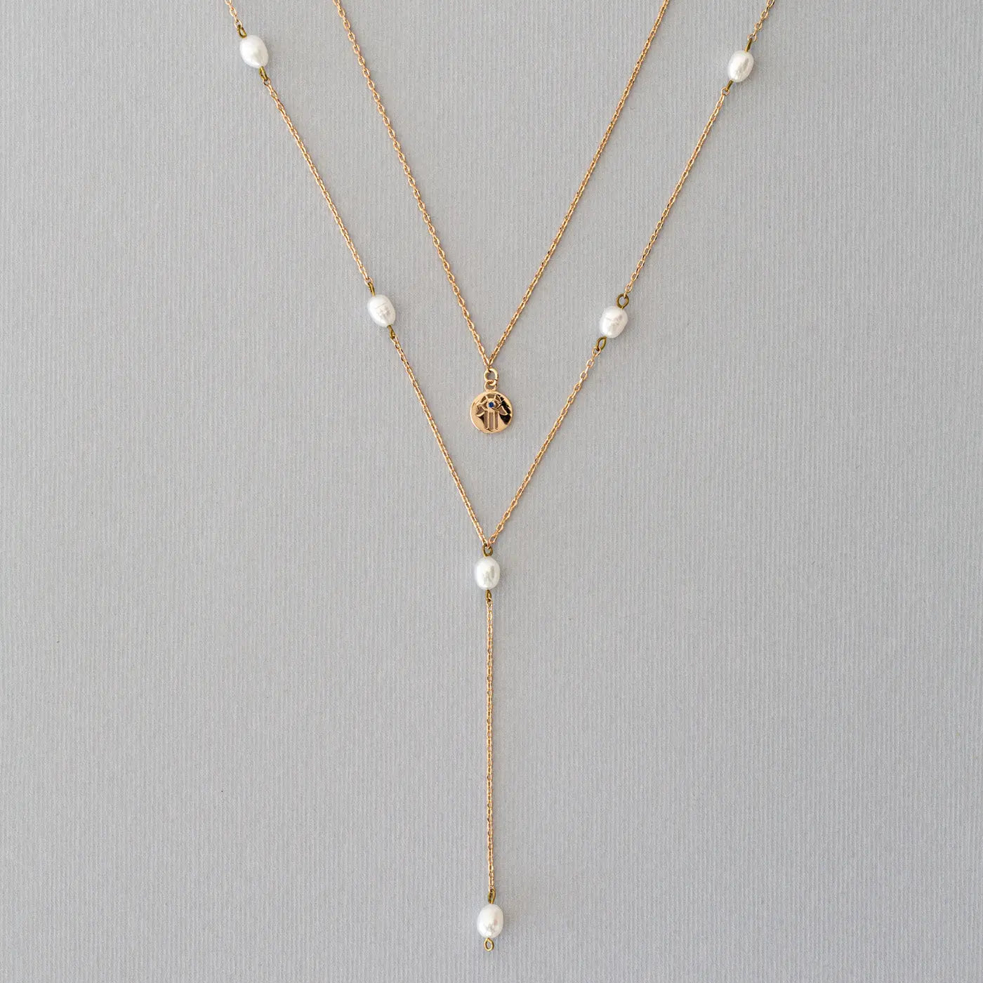 Lariat Halskette Perlen