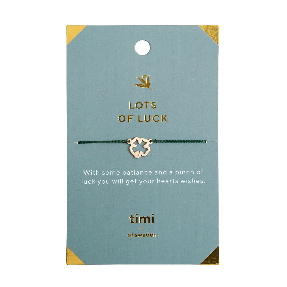 Viel Glück Klee Armband