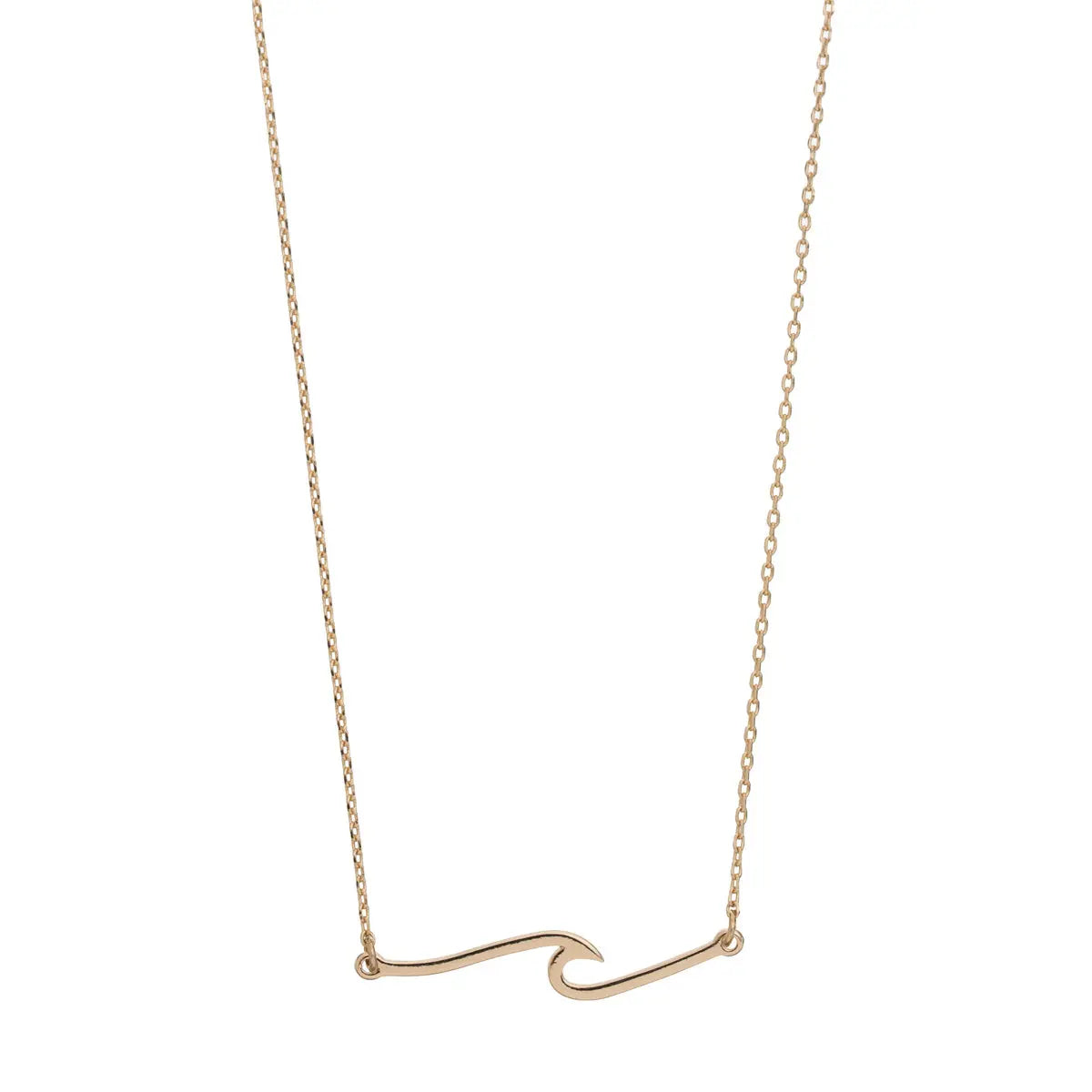 Wave Necklace Gold