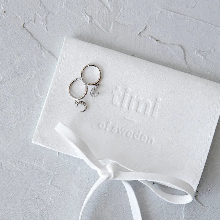 Moon hoop earrings Timi of Sweden