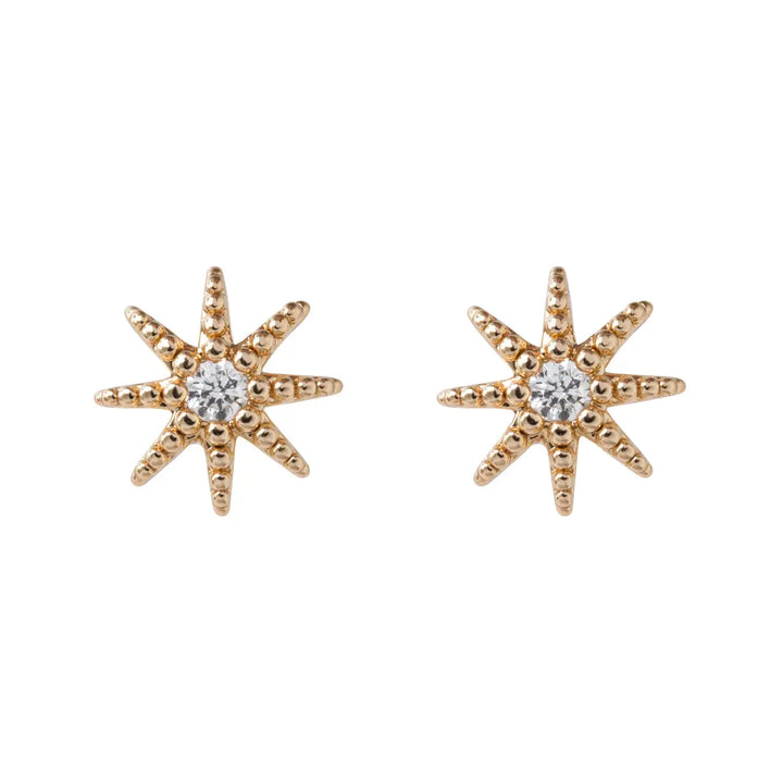 crystal star stud earrings