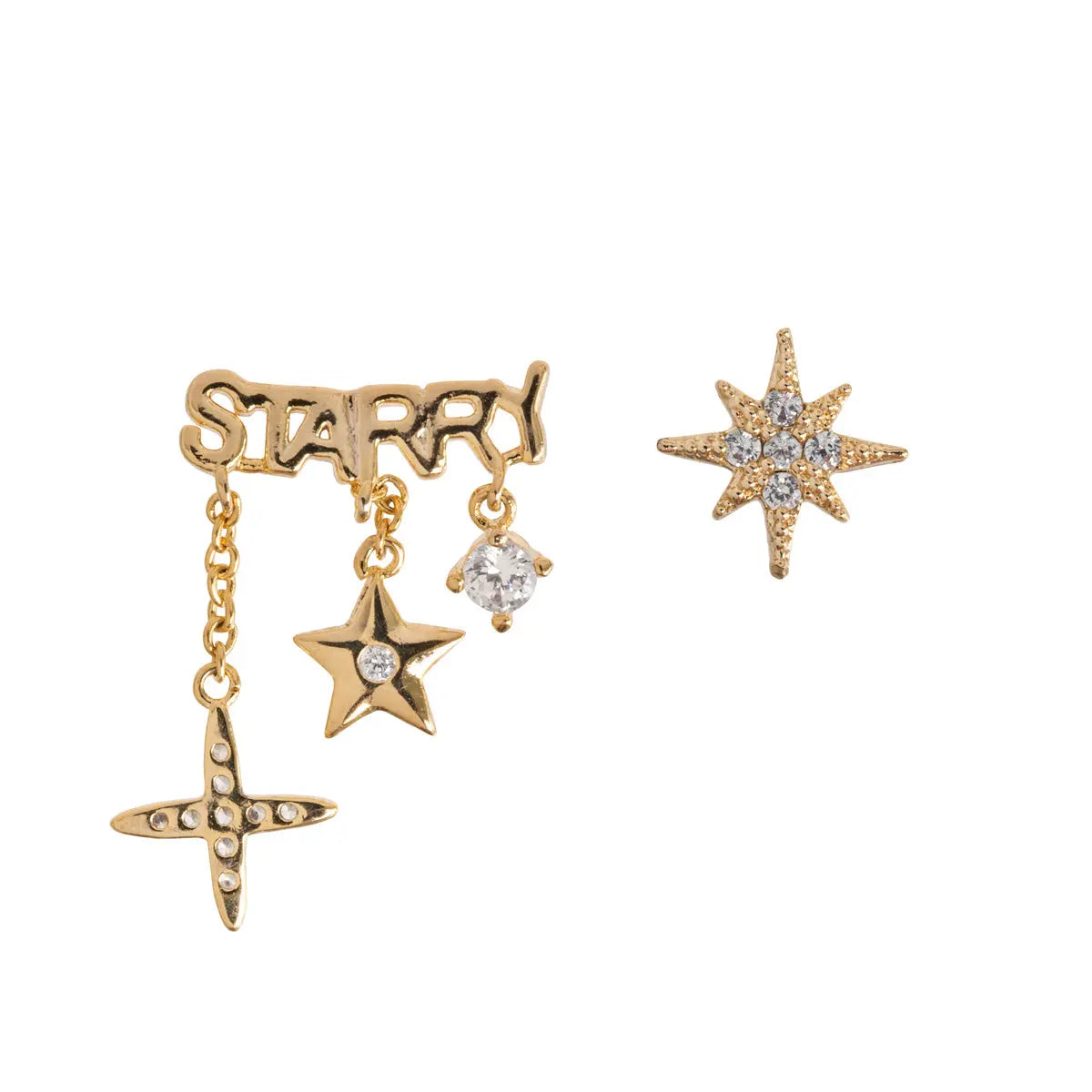starry night stud earrings