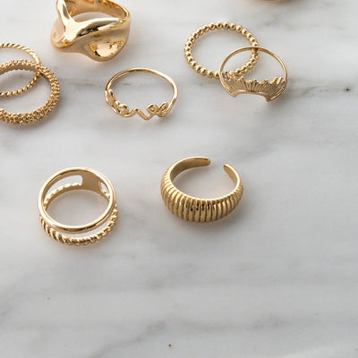 gerippter Ring