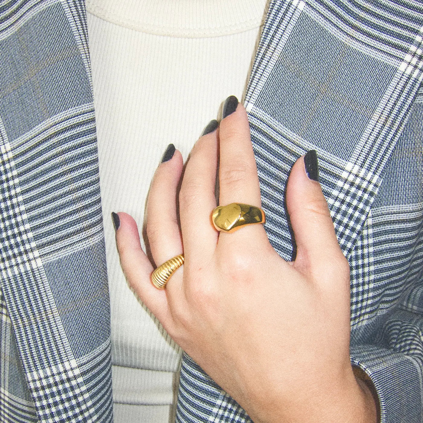 gerippter Ring