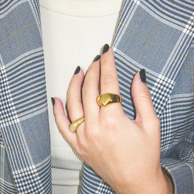 gerippter Ring