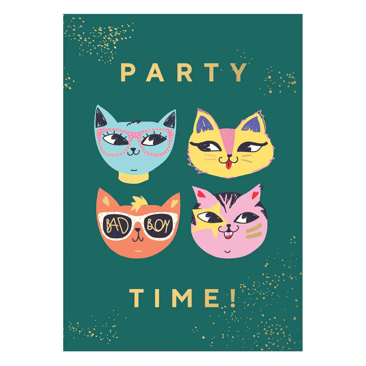 Cat Party Time Postcard