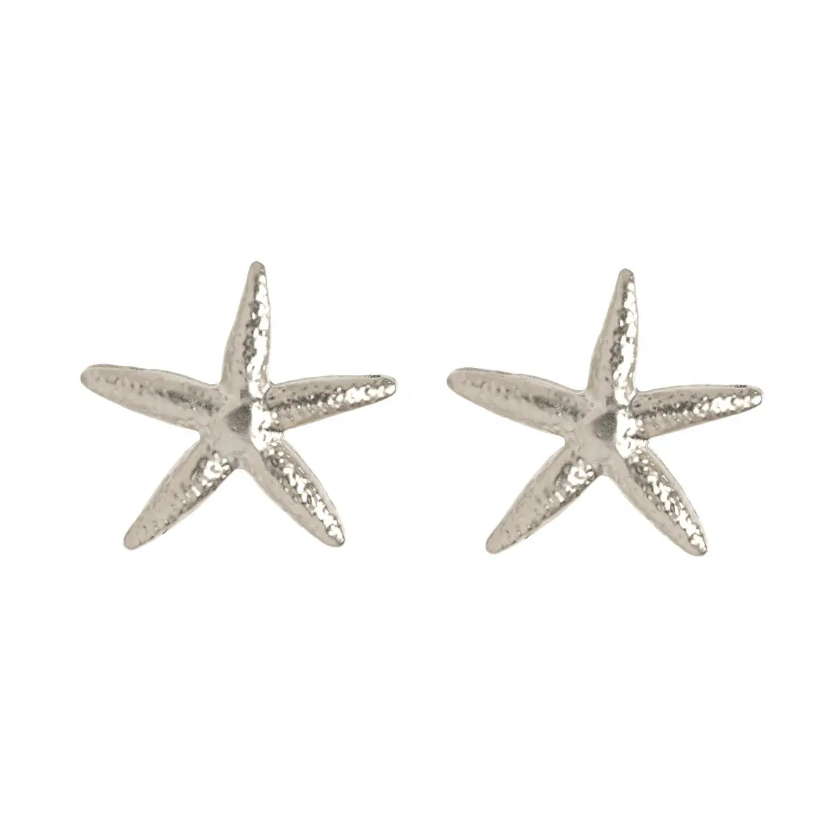 Starfish Stud Earrings - Silver