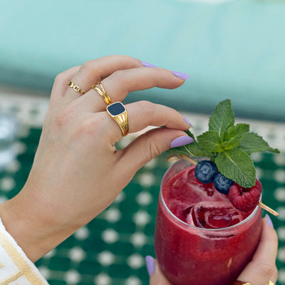Zweireihiger Ring Elegant