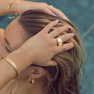 Zweireihiger Ring Elegant