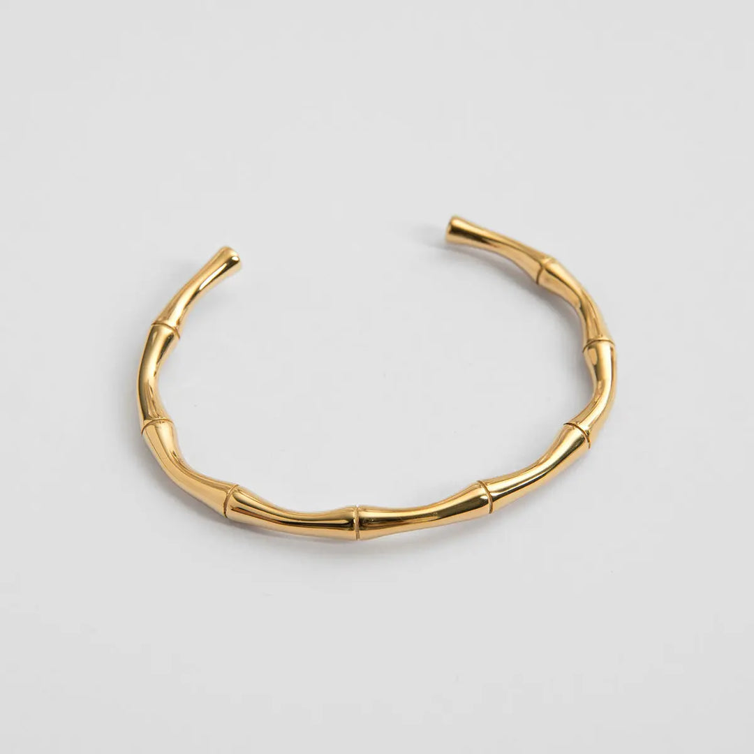 Bamboo Bangle | Stainless Steel