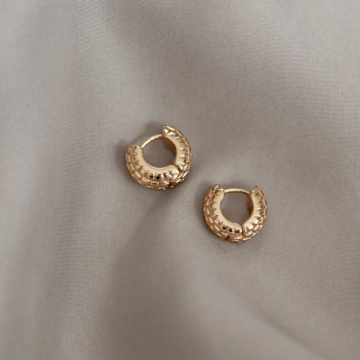 Wheel Creolen-Ohrring – Gold