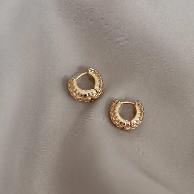 Wheel Creolen-Ohrring – Gold